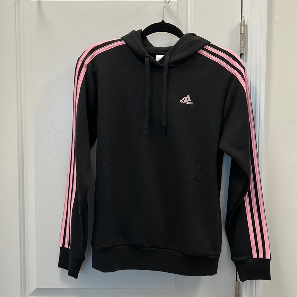 Adidas Three Stripes Hoodie Pink/Black